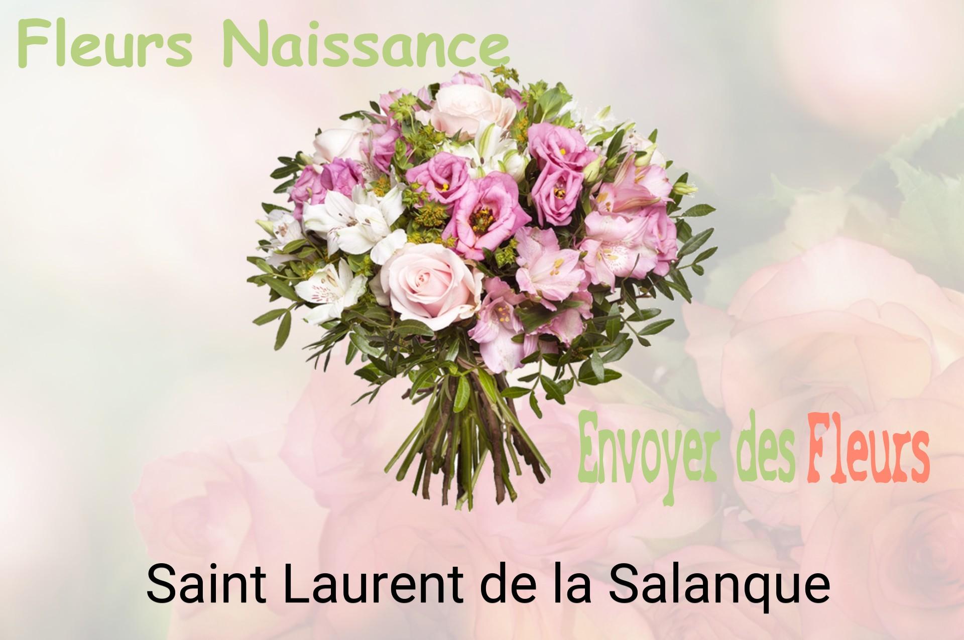 Bouquet de fleurs de naissance livré à Saint-Laurent-de-la-Salanque